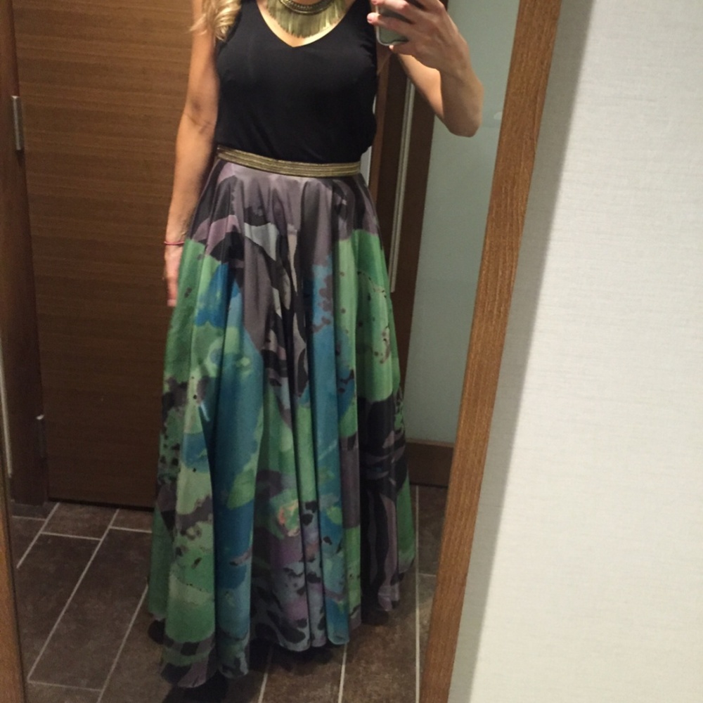Anthropologie Geisha Designs Ballroom Skirt Size S